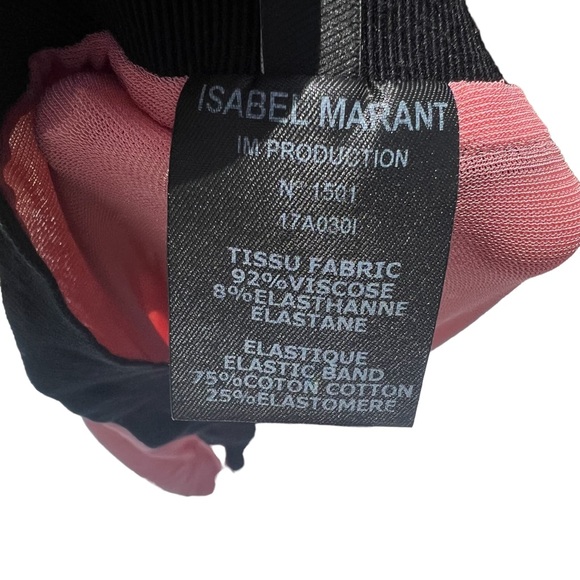 Isabel Marant Slim Pink Ruffle Flutter Knit Max Yoga pants No 1501, Size 42 - Picture 8 of 9